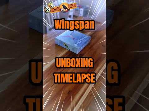 Wingspan #BoardGameUnboxing #BoardGameTimelapse #UnboxingTimelapse #boardgaming #boardgame