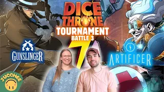 Dice Throne TOURNAMENT | Gunslinger vs Artificer [Battle 3] | Playthrough