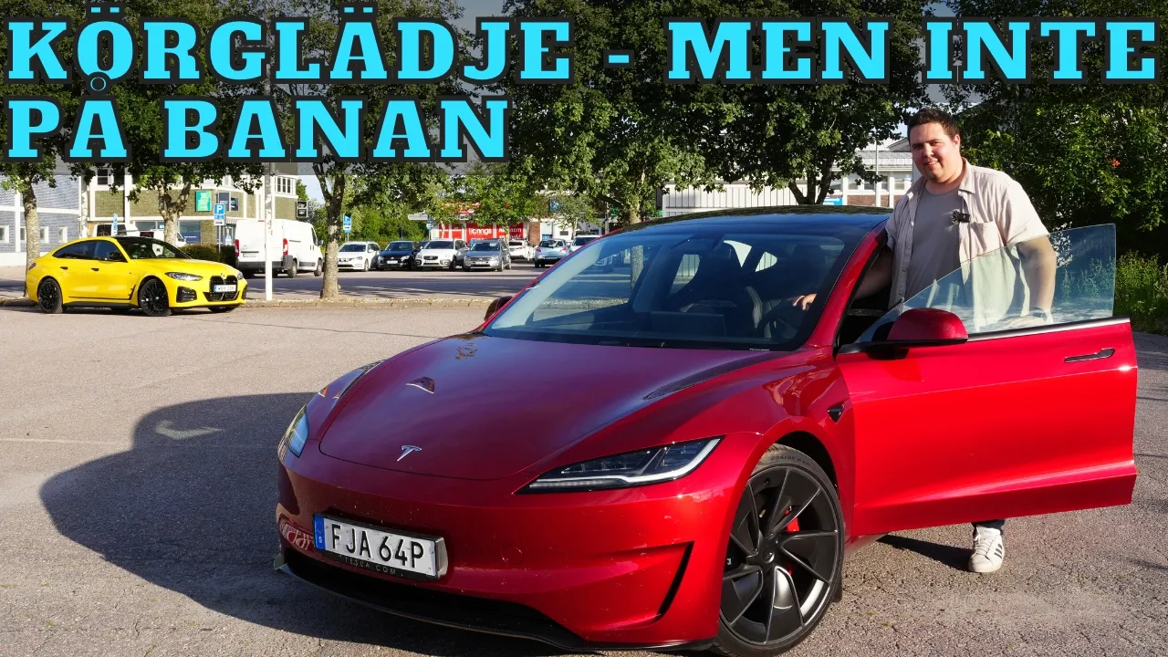 Tesla Model 3 Performance är roligare att köra än BMW i4 M50 | Elbilsmagasinet