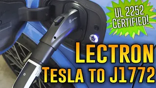 Do you need another adapter? YES! Lectron's Tesla to J1772 adapter!