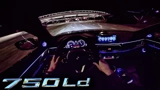 BMW 7 Series NIGHT POV Driving 750Ld Interior LIGHTING & GADGETS