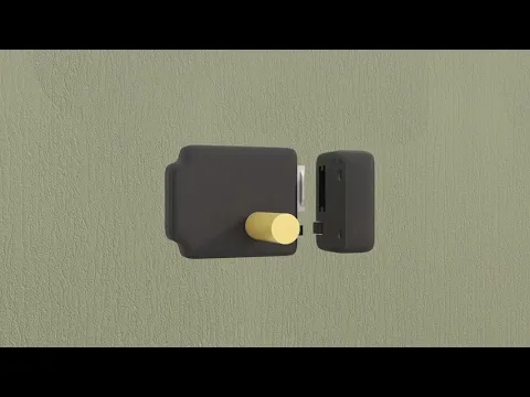 Fechadura Elétrica C-90 com Botão 12V Cinza HDL