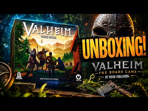 Unboxing Valheim The Board Game by Mood Publishing