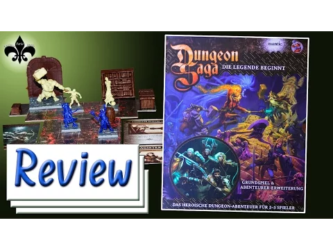 Dungeon Saga DELUXE Brettspiel Review nur Grundspiel / GER
