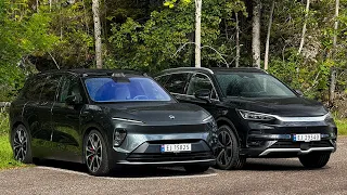 Duell: BYD Tang mot Nio EL8 - like store, men store forskjeller