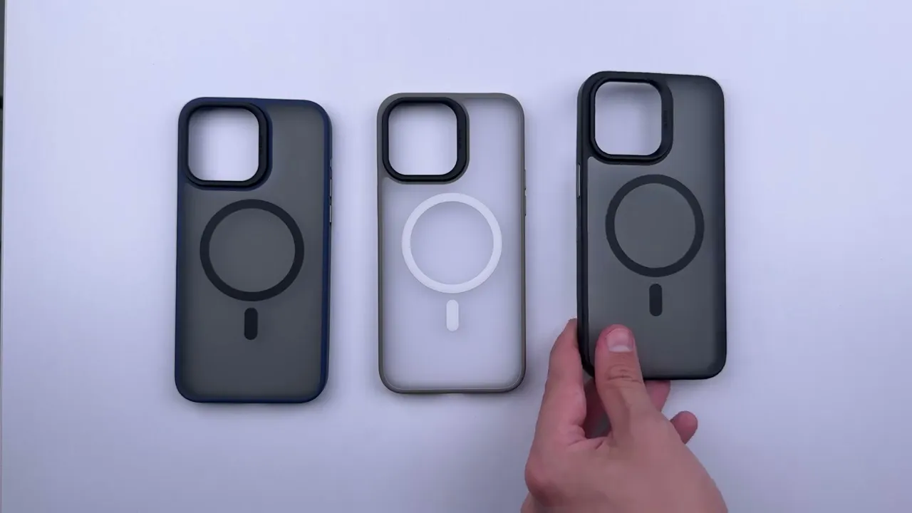 TPU+PC чехол Blueo Skin Friendly Frosted with MagSafe для Apple iPhone 15 Pro (6.1"), Синий