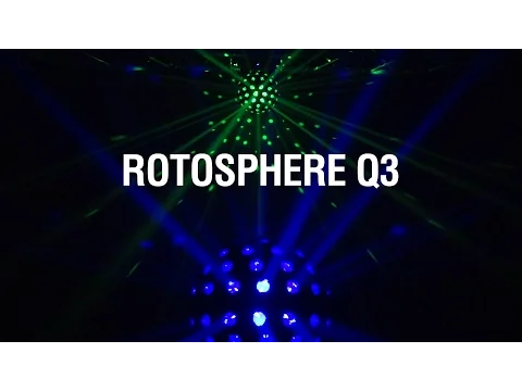 Product video thumbnail for Chauvet Rotosphere Q3 LED Mirror Ball Simulator FX Light