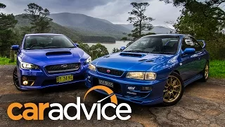 Subaru WRX STI comparison video: 2015 sedan v 1999 two-door