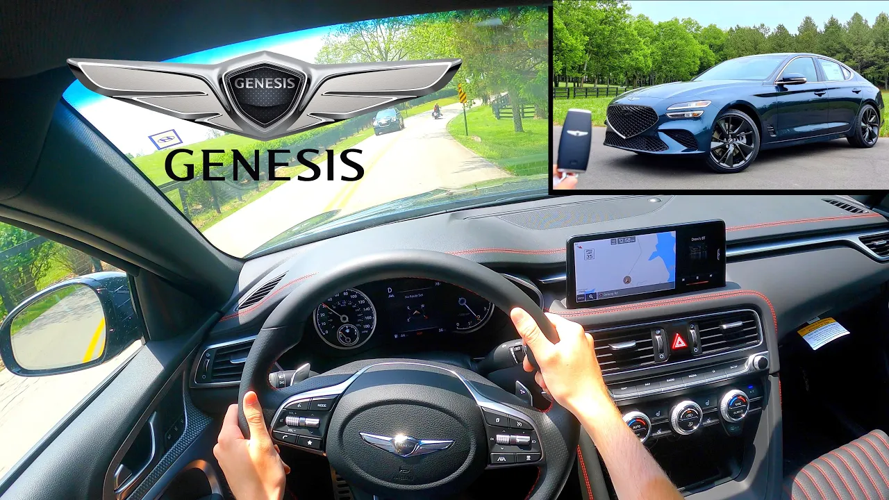 2022 Genesis G70 Sport // POV Review & Test Drive (3D Binaural Audio)