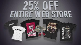 SCORPIONS - Webstore Sale 2016 (25% Off Entire Store)