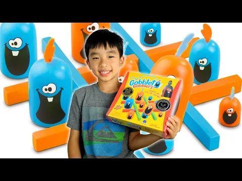 Gobblet Gobbers Unboxing and Review | Tic-Tac-Toe Family Board Game from Blue Orange Games