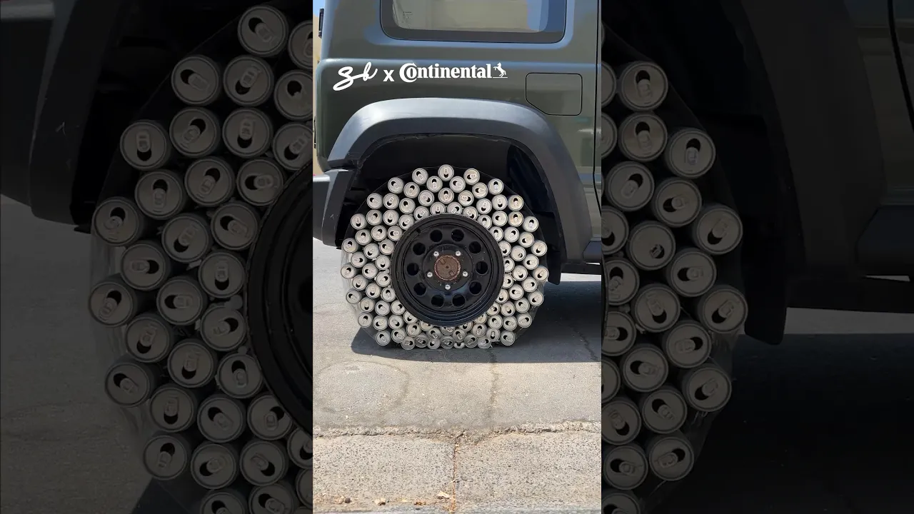 This week on 'Will it Tire?', Nate's attempt at recycling...😭 Follow @ContinentalCorporation #car