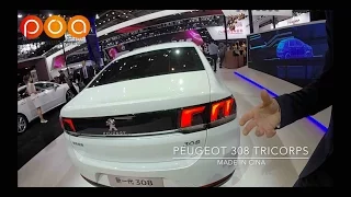 Peugeot 308 tricorps (sedan) par Gilles Vidal, directeur design Peugeot - Salon de Pékin 2016 (5/9)