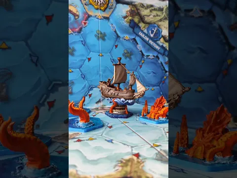 Let's paint the Feed the Kraken ship miniature! Easy way to upgrade your game!