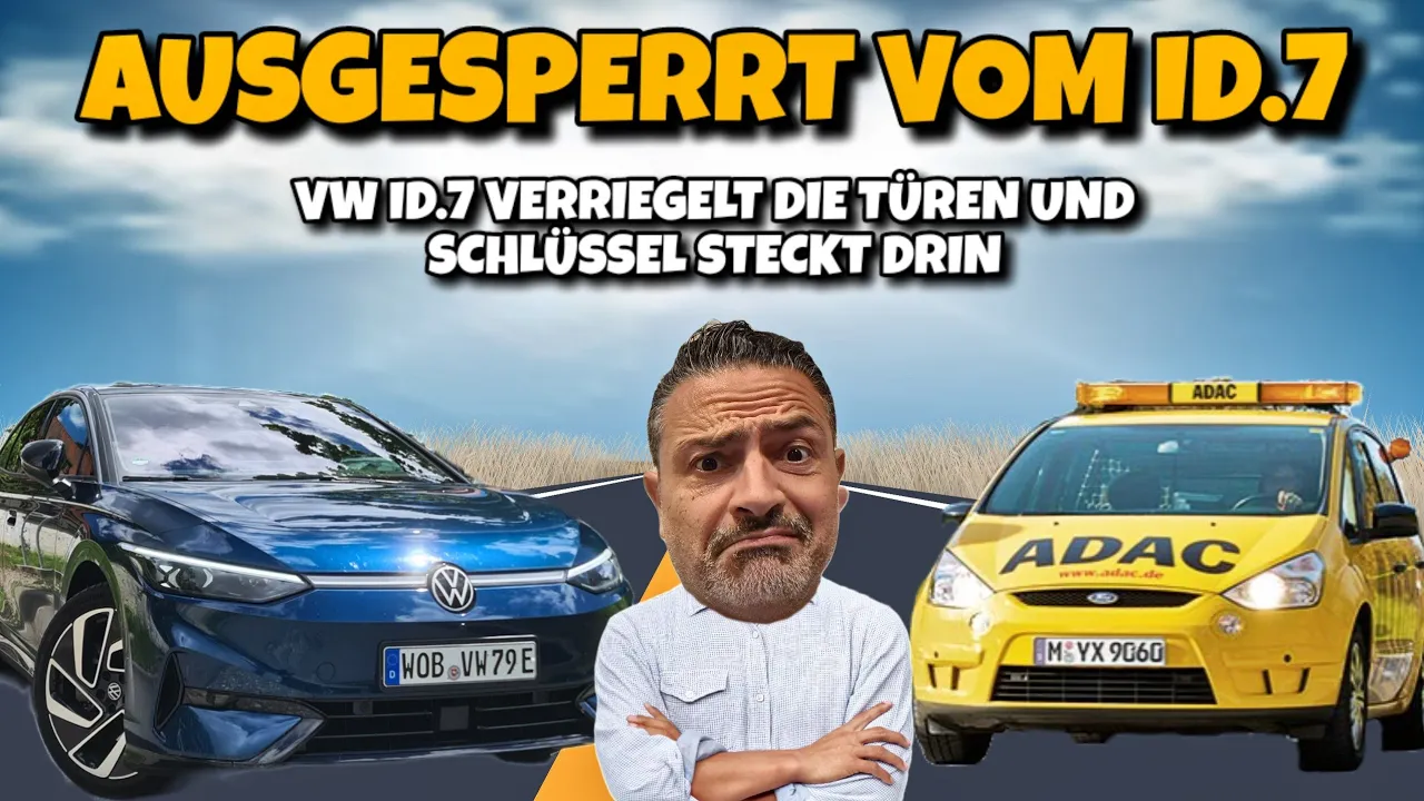 VW ID.7 PANNE! Türen verschlossen und Schlüssel ist im Auto! ADAC muss kommen.
