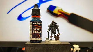 肥龍不在家➤#3新手用 Vallejo Xpress Color 速塗色 畫完一整套奇幻冒險桌遊《森靈傳記》的模型要花多久時間? #桌遊