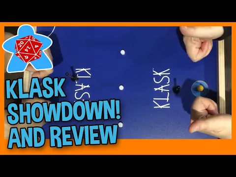 KLASK SHOWDOWN & QUICK REVIEW - Tracy and Angela play tabletop game Klask