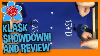 KLASK SHOWDOWN & QUICK REVIEW - Tracy and Angela play tabletop game Klask