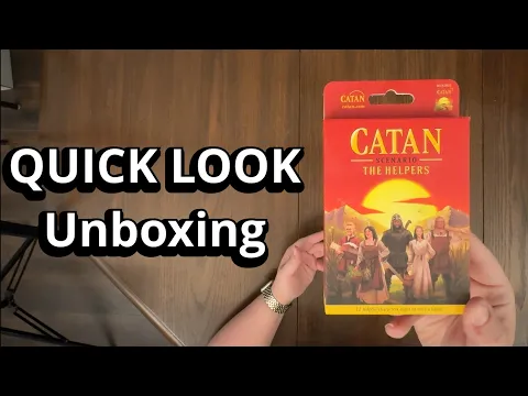 Catan: The Helpers - Scenario Expansion - Board Game Unboxing and Reboxing - What's in the Box?