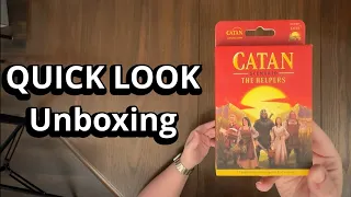 Catan: The Helpers - Scenario Expansion - Board Game Unboxing and Reboxing - What's in the Box?