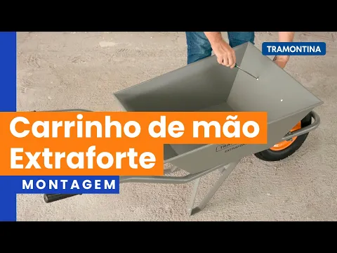 Carrinho de Mão 65L até 120kg Extraforte Aço Carbono Tramontina