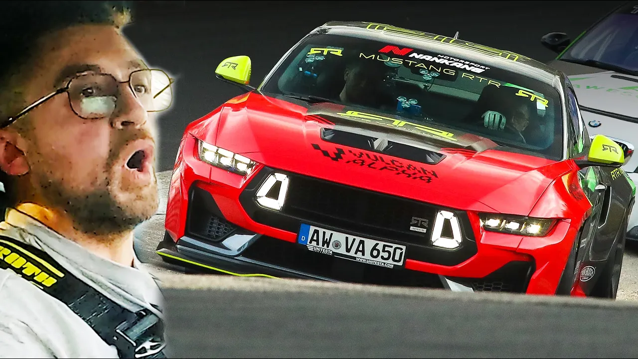 NEAR CRASH & BANNED: 800hp+ Mustang RTR Spec 5 // Nürburgring