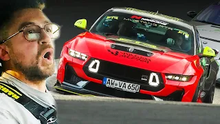 NEAR CRASH & BANNED: 800hp+ Mustang RTR Spec 5 // Nürburgring