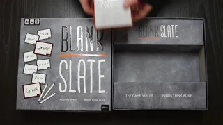 Blank Slate Unboxing