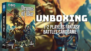 Drums of War Unboxing: The 1 or 2 players tactical fantasy game you were looking for?