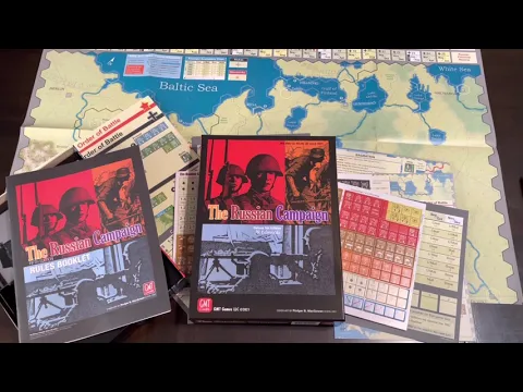 The Russian Campaign: Deluxe Fifth Edition (GMT) - Unboxing and Discussion of Eastern Front Games