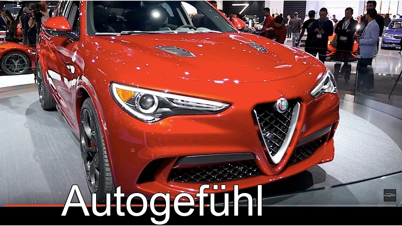 Alfa Romeo Stelvio Quadrifoglio SUV first Exterior/Interior Review LA Motor Show all-new new