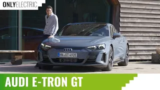Is the Audi e-tron GT a worthy opponent of the Tesla Model S and Porsche Taycan? Driving review!