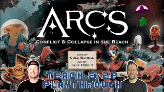 Arcs Teach and Full 2-Player Playthrough // Seize the Initiative on TTS!