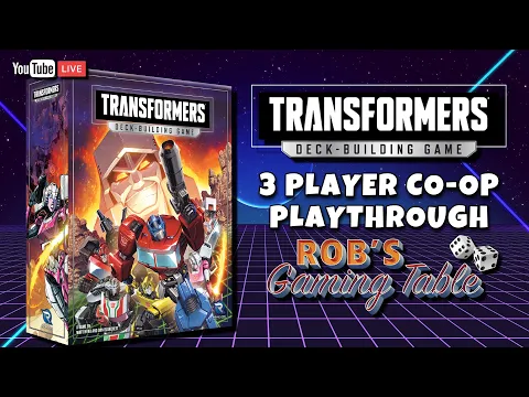 Transformers Deck-Building Game Playthrough (3P Co-op)