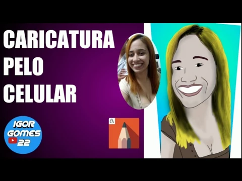 CARICATURA PELO CELULAR ANDROID!AUTODESK SKETCHBOOK