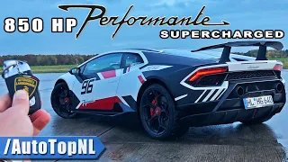 850HP Lamborghini Huracan Performante SUPERCHARGED *300KMH* REVIEW on AUTOBAHN by AutoTopNL