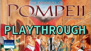 The Downfall Of Pompeii Board Game | Playthrough