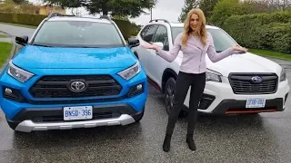 Toyota RAV4 VS Subaru Forester Comparison // RAV4 Trail (Adventure) or Subaru Forester Sport?