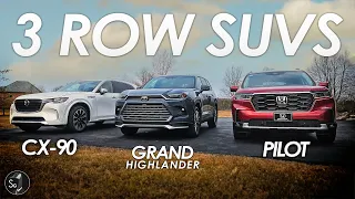 SUVs Compared | Mazda CX-90 vs Honda Pilot vs Grand Highlander