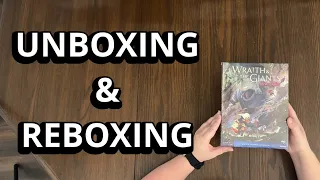 Wraith and the Giants: New Dawn Expansion - Solo Game Unboxing & Reboxing - What's in the Box?