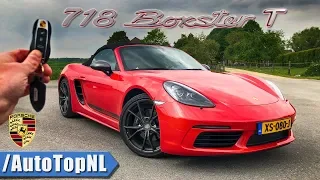 PORSCHE 718 BOXSTER T REVIEW POV Test Drive on AUTOBAHN & ROAD by AutoTopNL