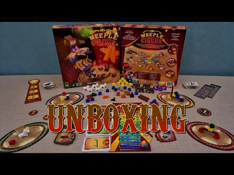 Meeple Circus - Kutu Oyunu Açılımı Falan - ASMR Board Game Unboxing