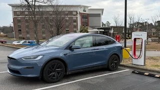 Insane Buffer! Tesla Model X AWD Range Test Goes So Far Below 0%