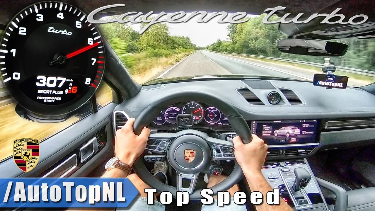 307km/h PORSCHE CAYENNE TURBO 2019 AUTOBAHN POV by AutoTopNL