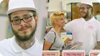 Post Malone Pranks People with Undercover Record Store Surprise // Omaze