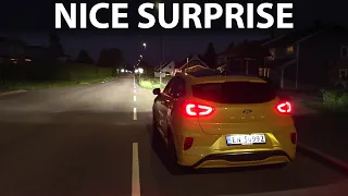 Ford Puma adaptive headlights test