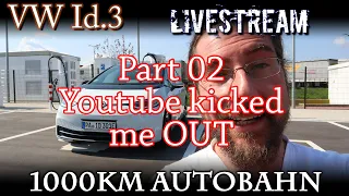 (live) 1000km VW Id3 Autobahn Part 2