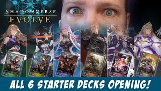 Shadowverse Evolve — ALL 6 Starter Deck Openings