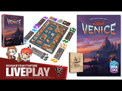 VENICE || BRAIN CRACK GAMES || BOARD GAME LIVE PLAY