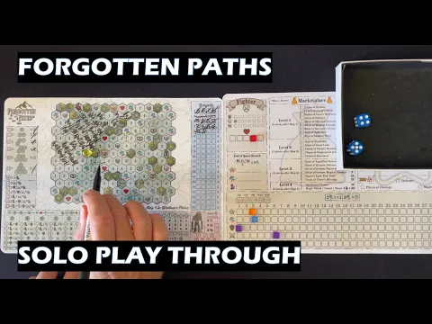 Forgotten Paths solo play through PNP board game